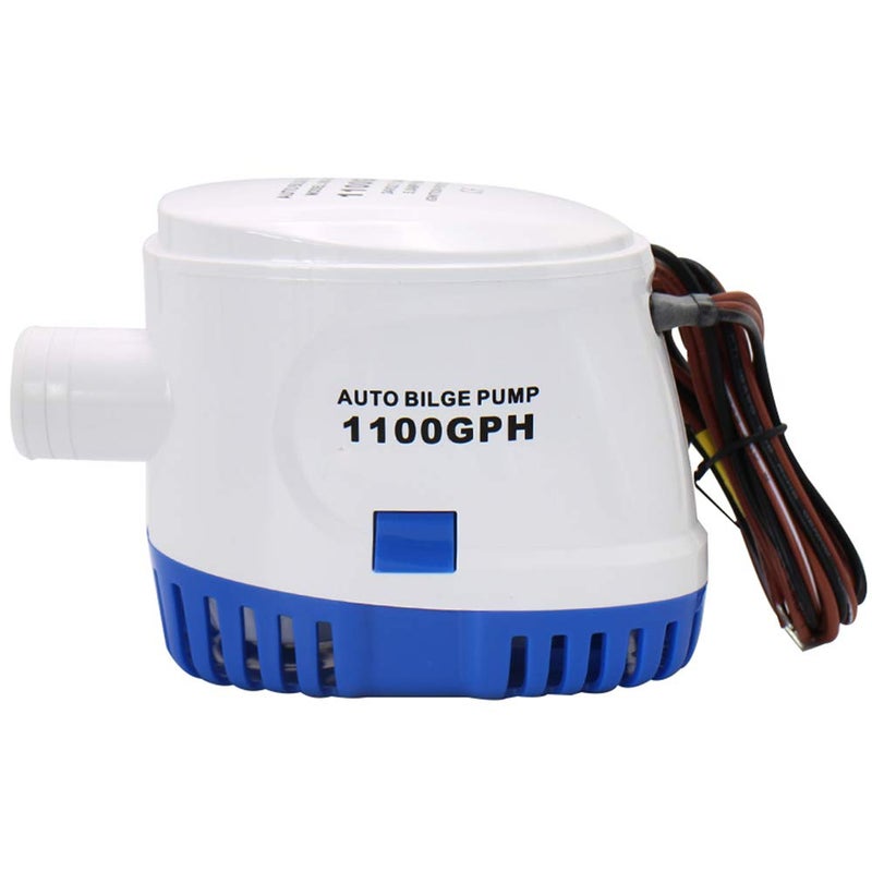 Creatorele Automatic Boat Bilge Pump with Float Switch, 12V, 1100GPH Low Noise - High Efficiency Automatic Bilge Pumps for Boats, Reliable Marine Grade Pump, Easy to Install & Durable - Image 1